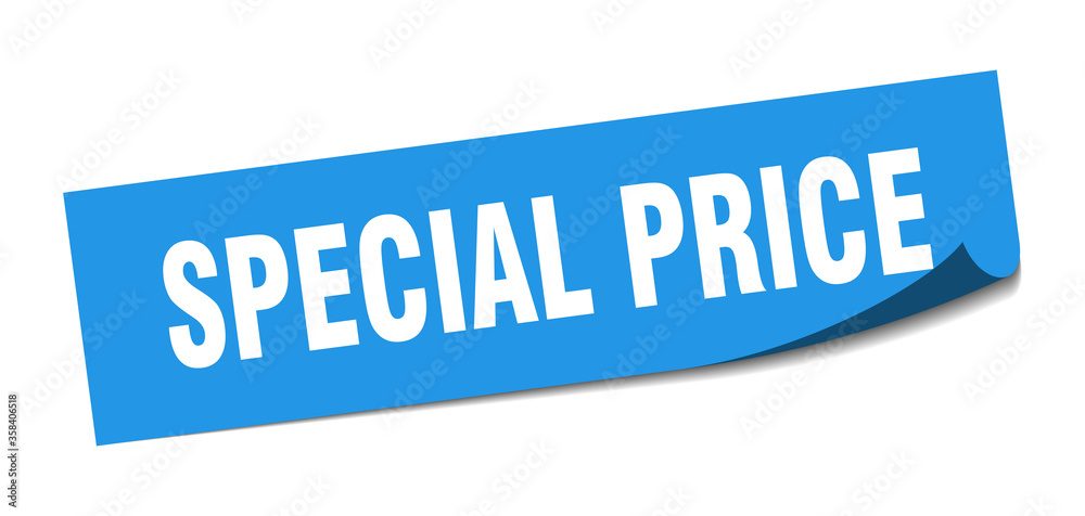 special price sticker. special price square isolated sign. special price label