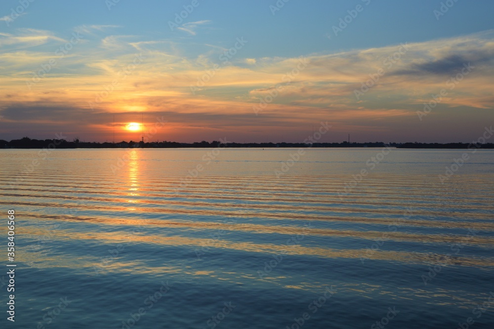 Sunset in the city of Porto Alegre. Sunset in the city of Porto Alegre.
