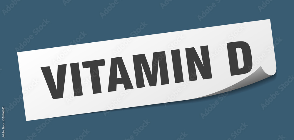 vitamin d sticker. vitamin d square isolated sign. vitamin d label