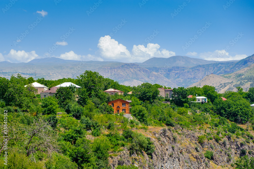 Fototapeta premium It's Houses on the mountains in Armenia