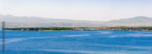 It's Lake Sevan, the largest lake in Armenia and the Caucasus region.