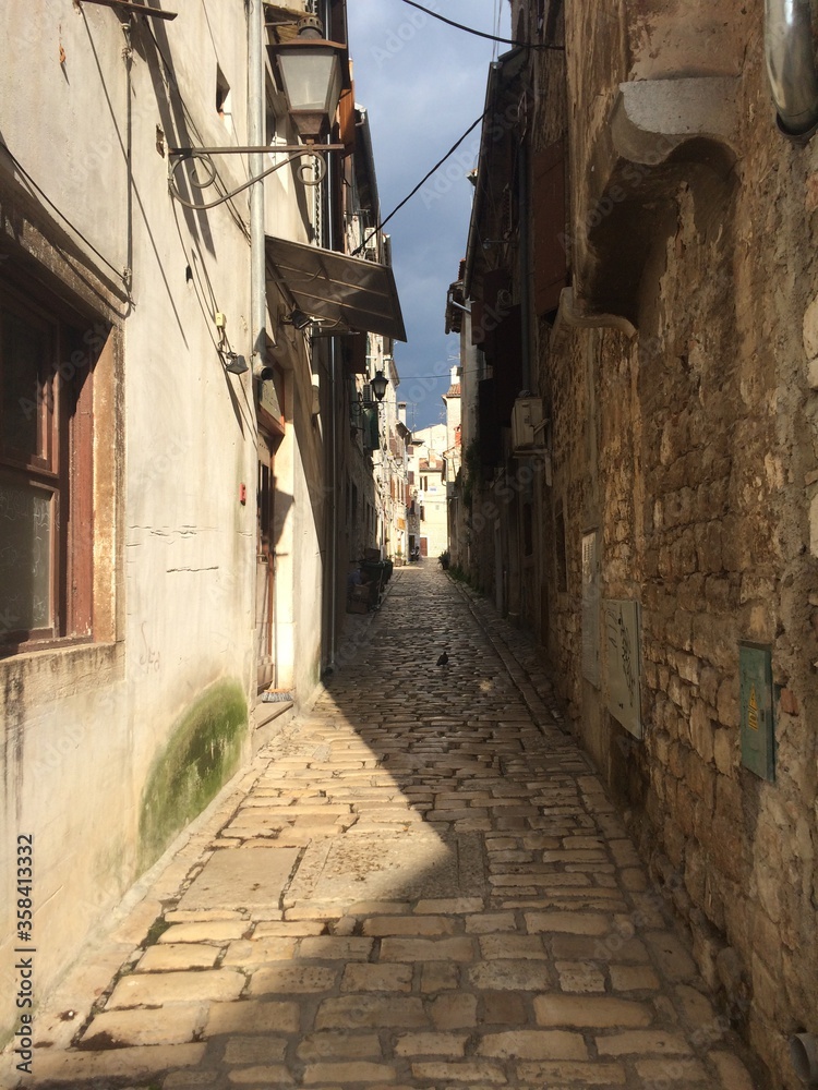Narrow streets of Rovinj