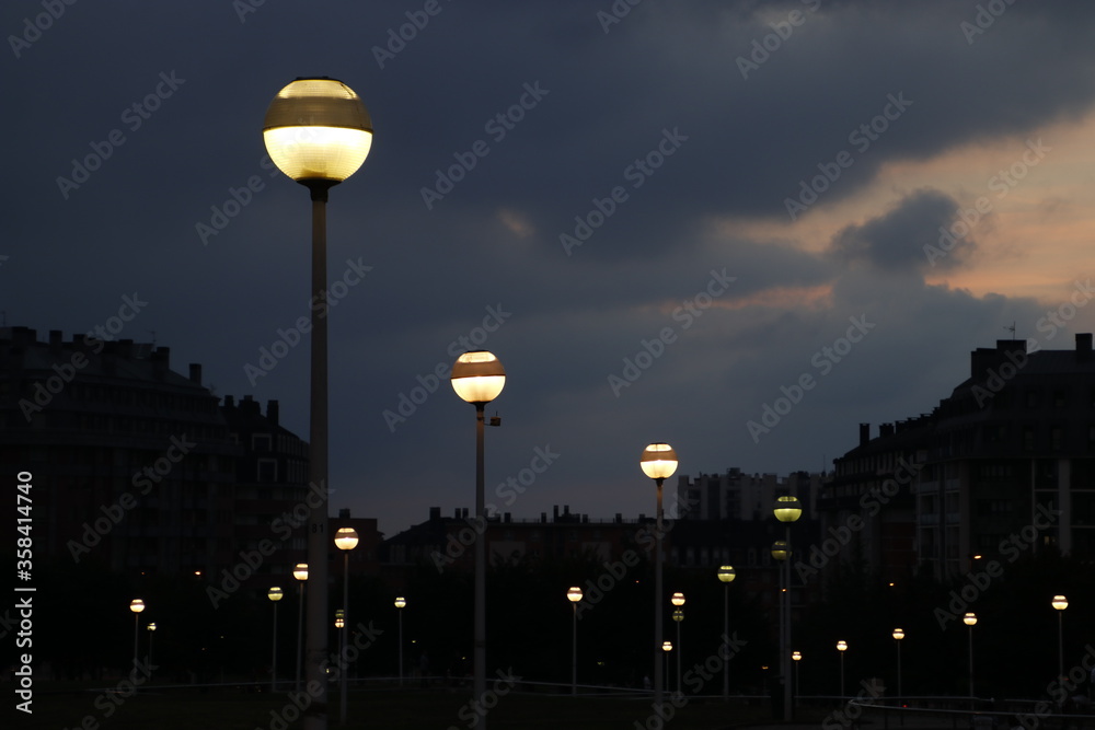 Urban view at night