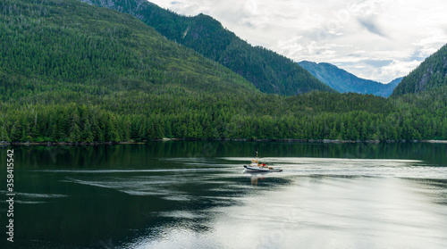 Boat on Inside Passage Alaska