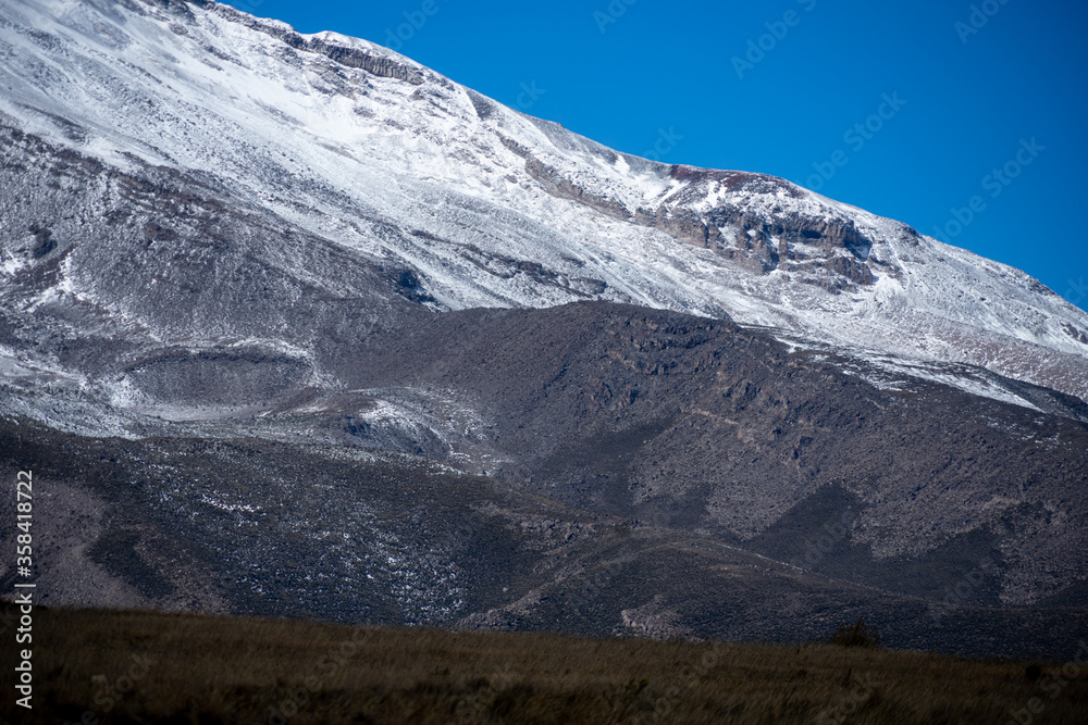 Fototapeta premium Chimborazo Volcano in the Chimborazo province of Ecuador, the closest point to the sun