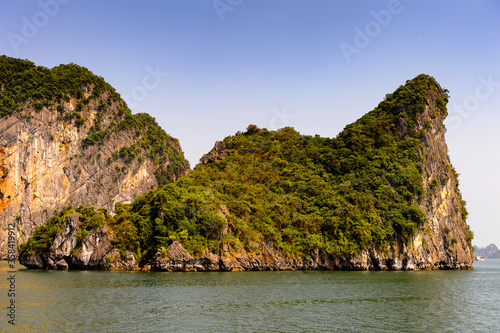 It's Ha Long bay rocks. UNESCO World Heritage site