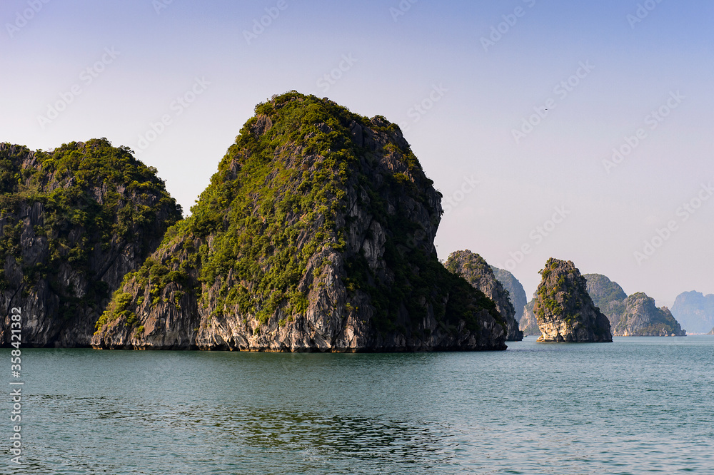 It's Nature and rocks of the Halong Bay, Indochina sea, Vietnam. UNESCO World Heritage It's Nature and rocks of the Halong Bay, Indochina sea, Vietnam. UNESCO World Heritage