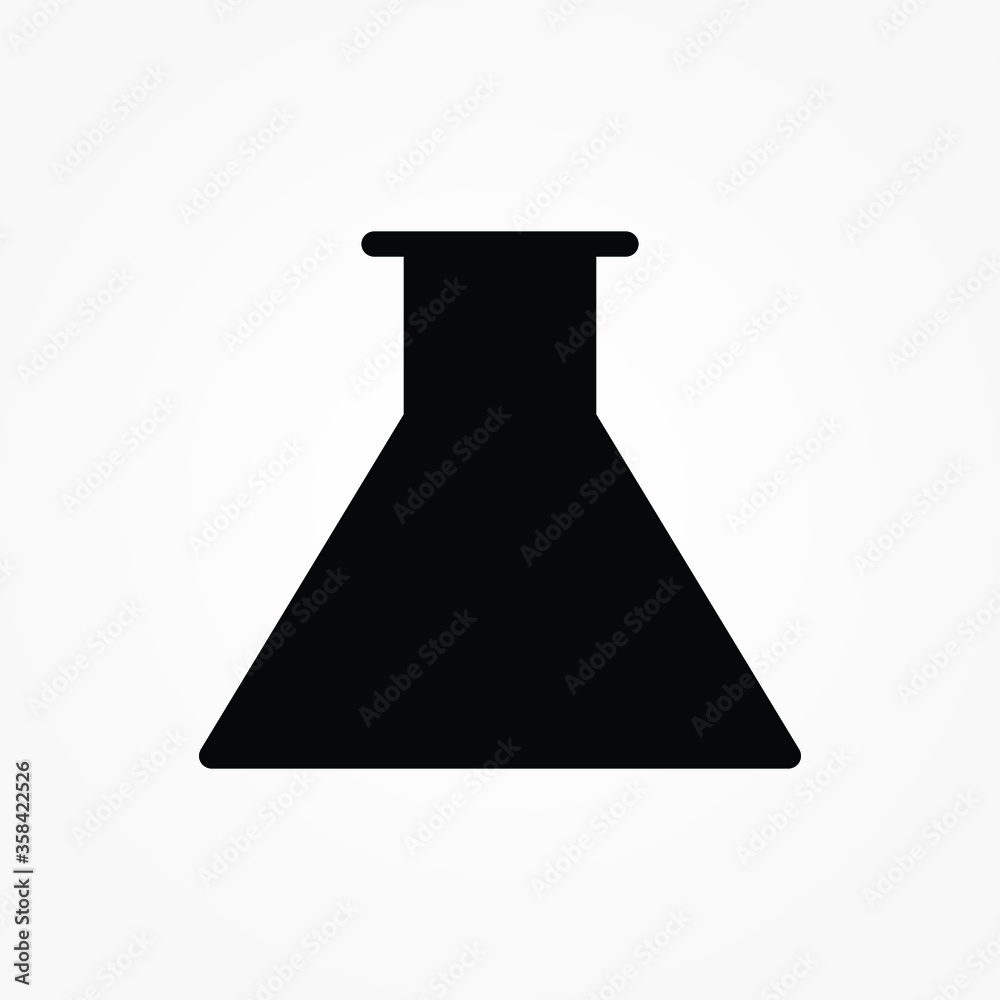 Test tube Icon Vector Illustration on the white background. Test tube Icon Vector Illustration on the white background.