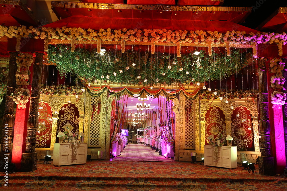 Beautiful decoration at home on weeding ceremony Beautiful decoration at home on weeding ceremony