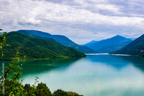 It's Beautiful river in the Caucasus mountains