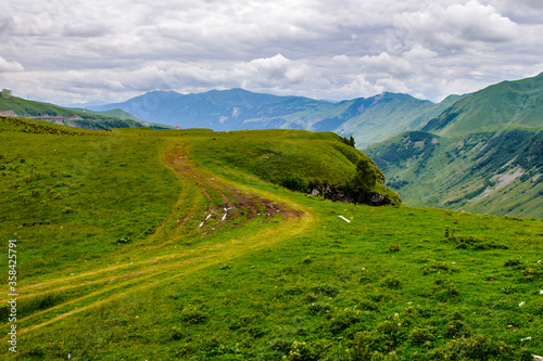 It's Beautiful nature of the mountains and hill in summer