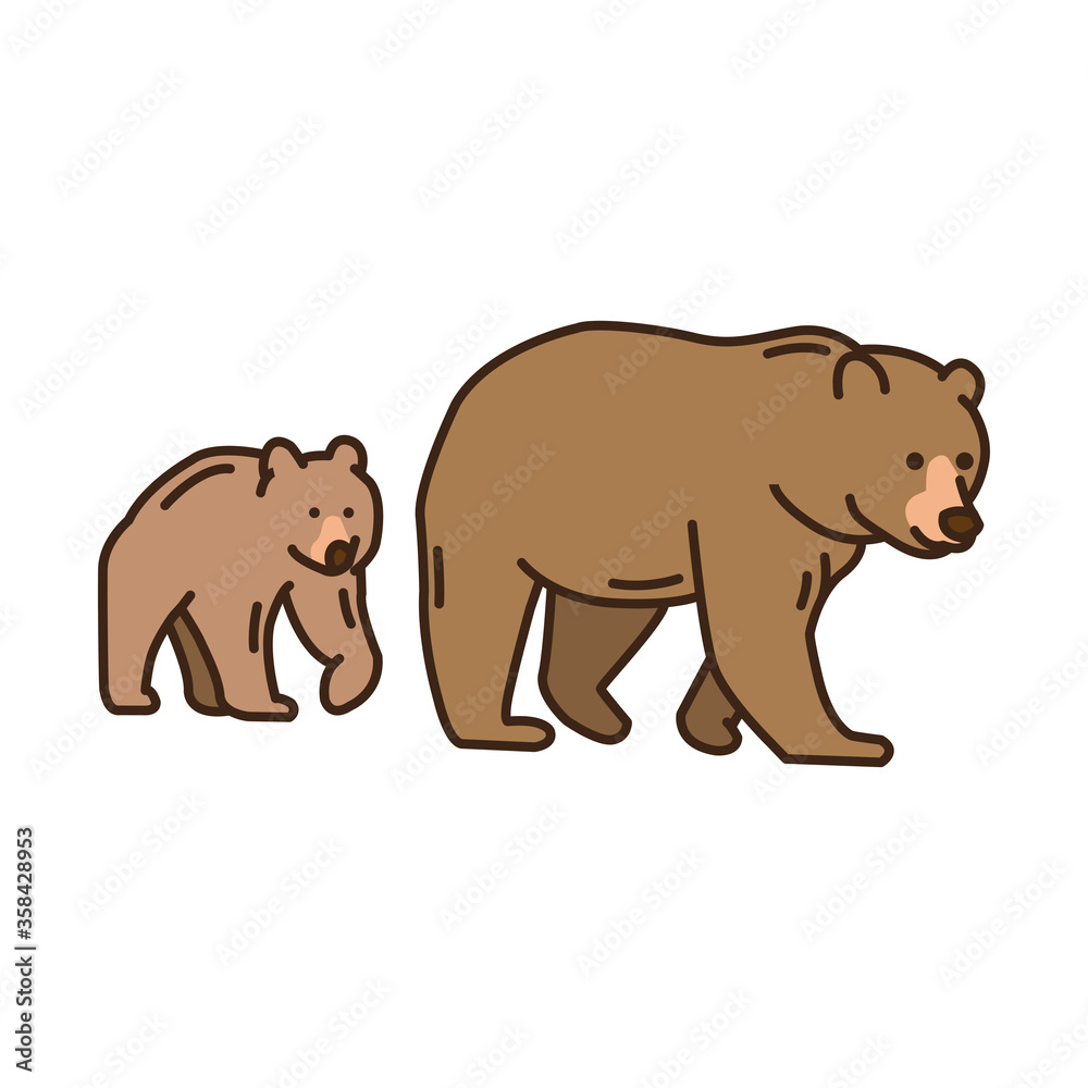 Simple and Modern Bear logo or icon sign template design for versatile
business and company Simple and Modern Bear logo or icon sign template design for versatile
business and company