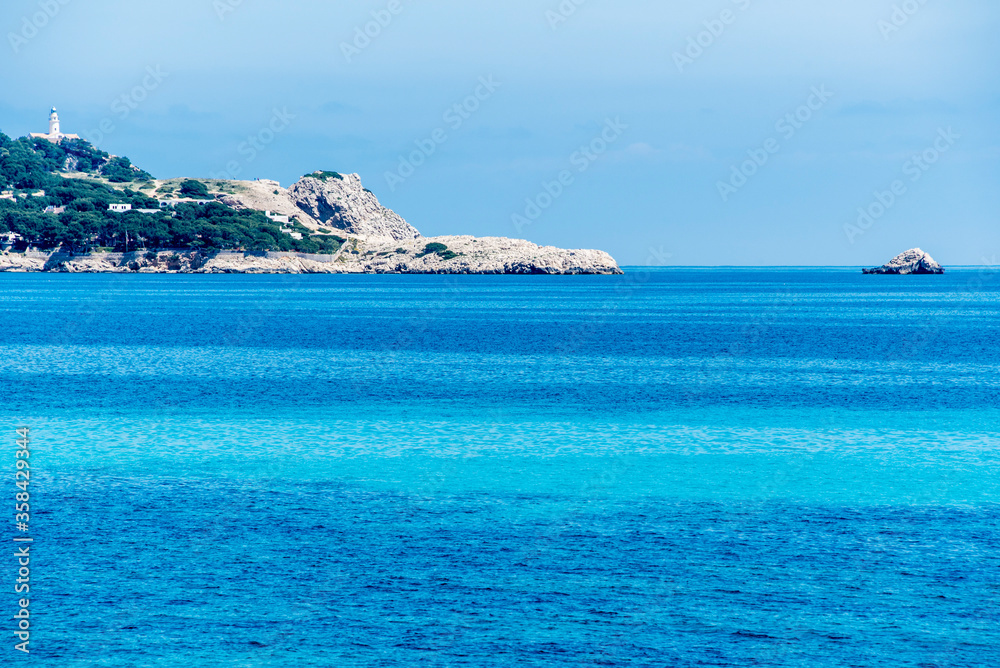 Fototapeta premium Sea and coast landscape in Cala Rajada