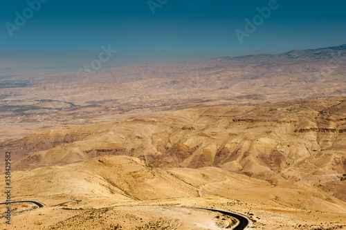 It's Holy Land, view from the Mount Nebo, the place where Moses was granted a view of the Promised Land that he would never enter.
