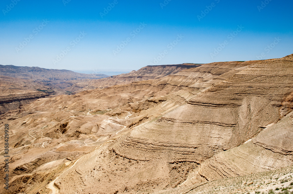 It's Desert nature from above, Jordan