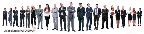 Fototapeta Naklejka Na Ścianę i Meble -  panoramic photo of a professional numerous business team