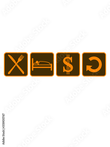 Dollar Gold Eat Sleep zeit Bank Kontostand