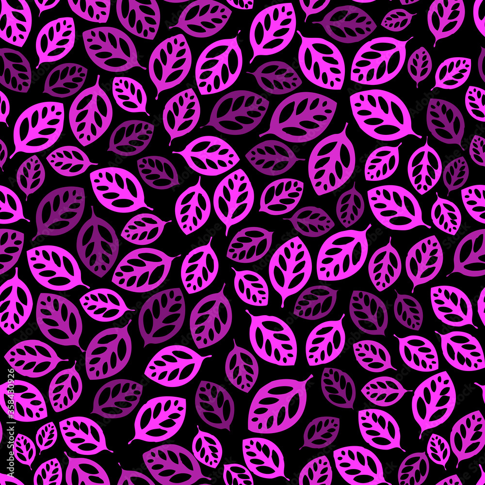 Leaf seamless repeat pattern background Leaf seamless repeat pattern background