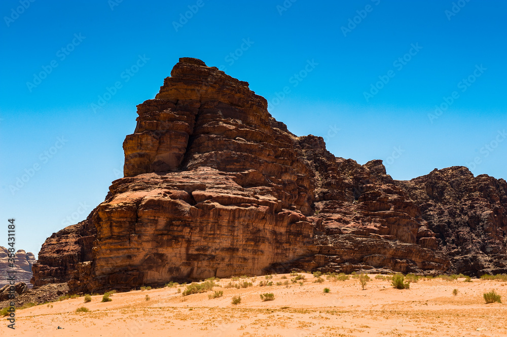 Fototapeta premium It's Wadi Rum mountains, Jordan