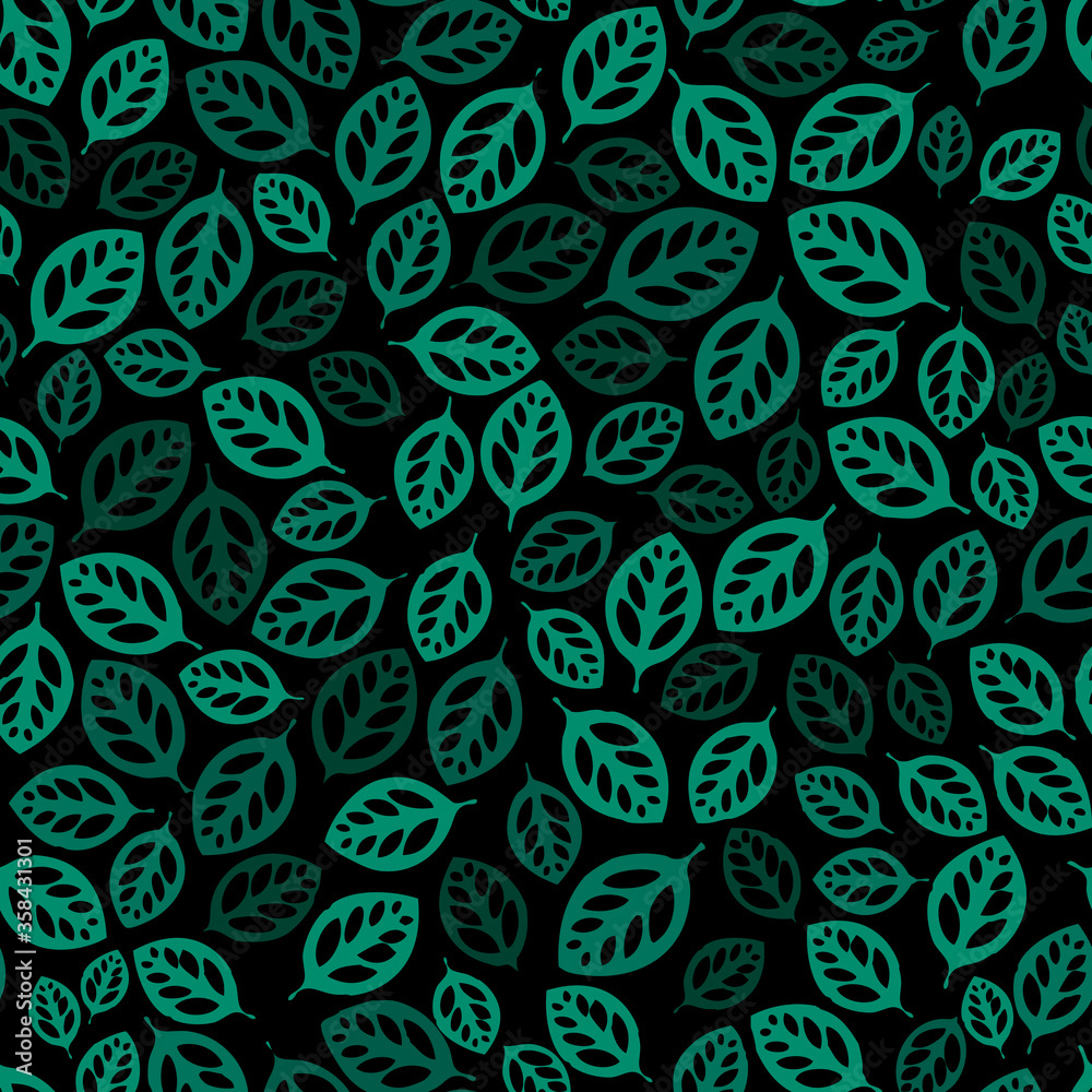 Leaf seamless repeat pattern background