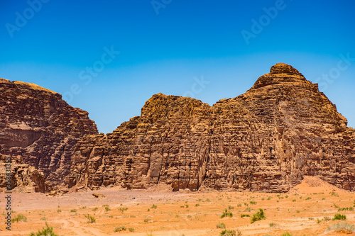 It s Desert of the Wadi Rum  The Valley of the Moon  southern Jordan.