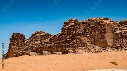 It s Desert of the Wadi Rum  The Valley of the Moon  southern Jordan.