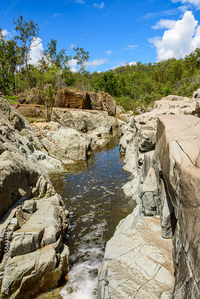 Fresh water creek and waterfall in Kroombit Tops National Park, Queensland