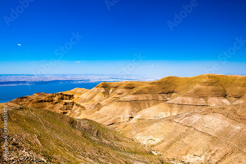 It's Dead sea and the hills of Jordan