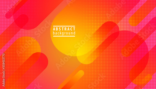 Colorful background. Fluid shapes composition banner. Template wallpaper