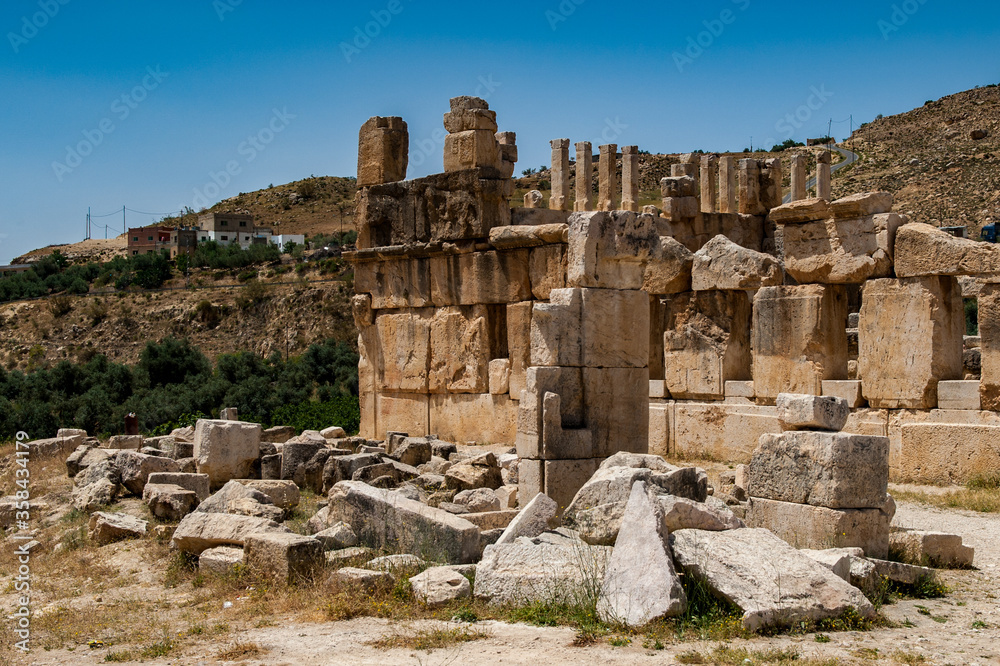 It's Ruins of the Qasr al Abd, a large ruin in Iraq Al Amir, Jordan.