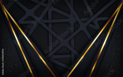 Abstract navy background with random lines shape. elegant modern background. Graphic design element.