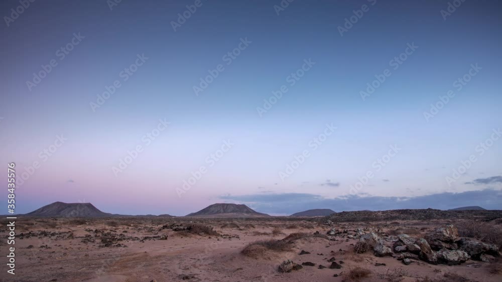 Loopable video of clouds above desert in Fuerteventura Loopable video of clouds above desert in Fuerteventura