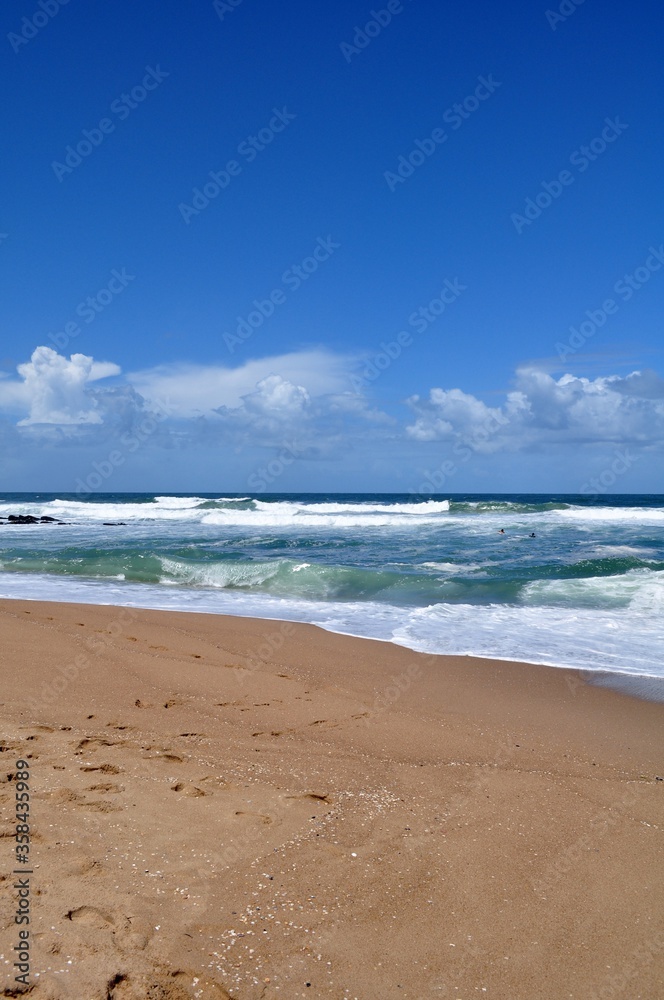 Landscape view of La Pedrera beach in Rocha, Uruguay