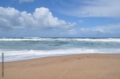 Landscape view of La Pedrera beach in Rocha  Uruguay