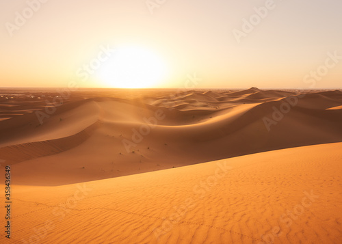 Sun rise Sahara