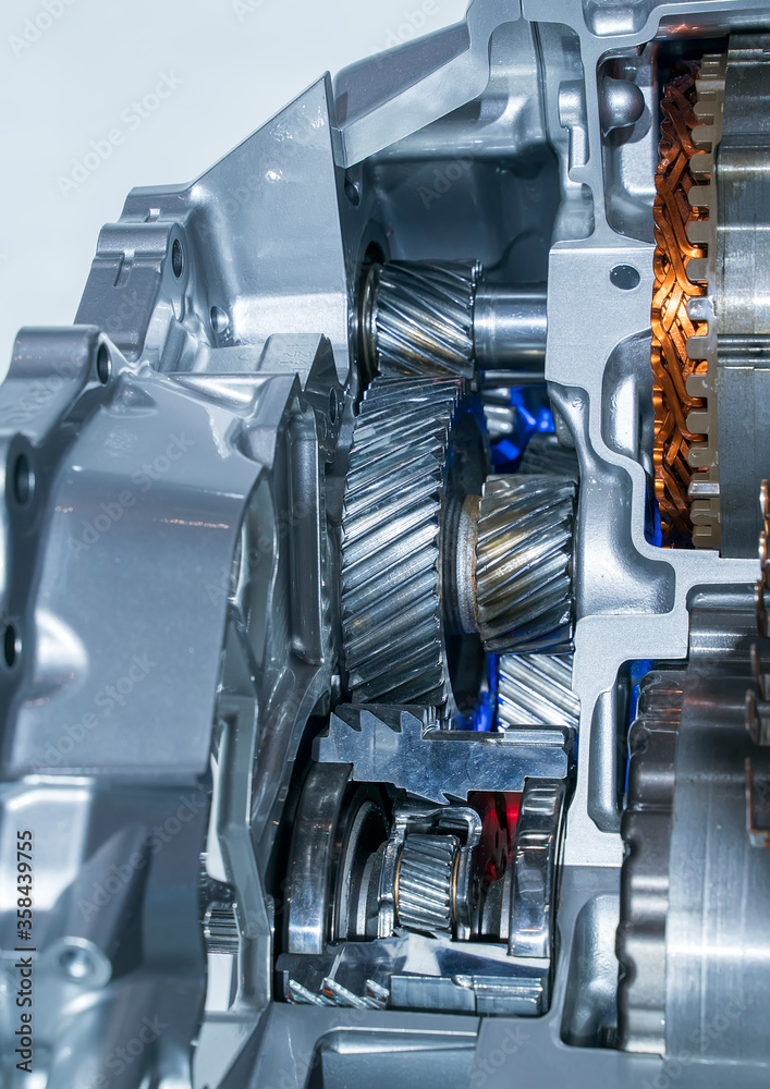 Metallic background of car automotive transmission gearbox Metallic background of car automotive transmission gearbox
