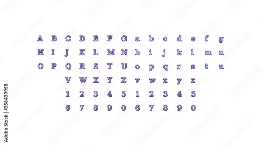 3D alphabets and numbers with matching perspectives on each side for building words with detailed calligraphy on a white background. architecture and wooden 3D alphabets and numbers with matching perspectives on each side for building words with detailed calligraphy on a white background. architecture and wooden