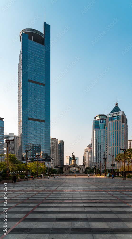 Obraz premium aerial view of nanning china