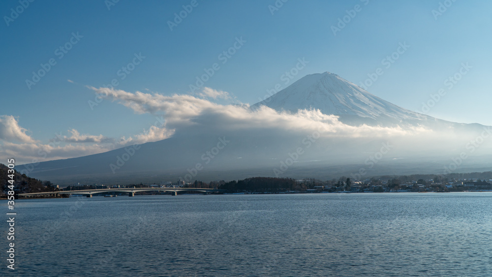 Kawaguchiko lake in Japan.