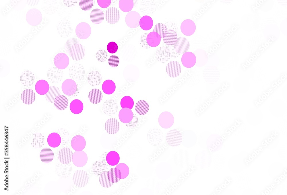 Light Pink vector backdrop with dots.