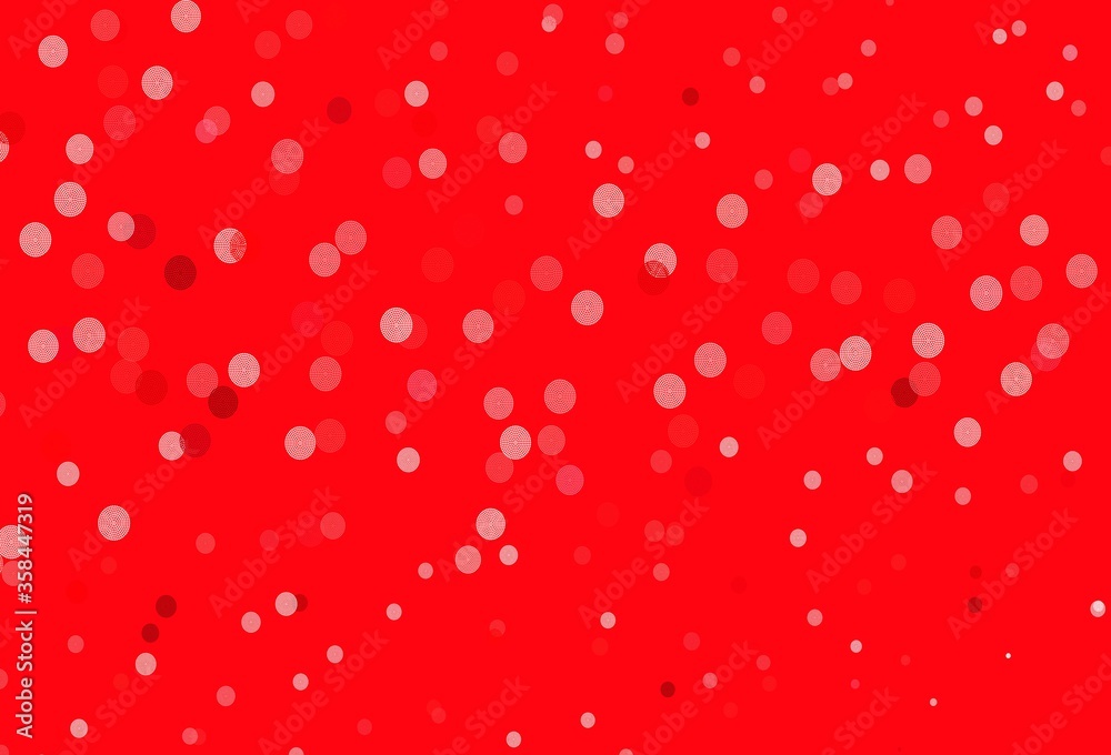 Light Pink, Red vector template with ice snowflakes. Light Pink, Red vector template with ice snowflakes.