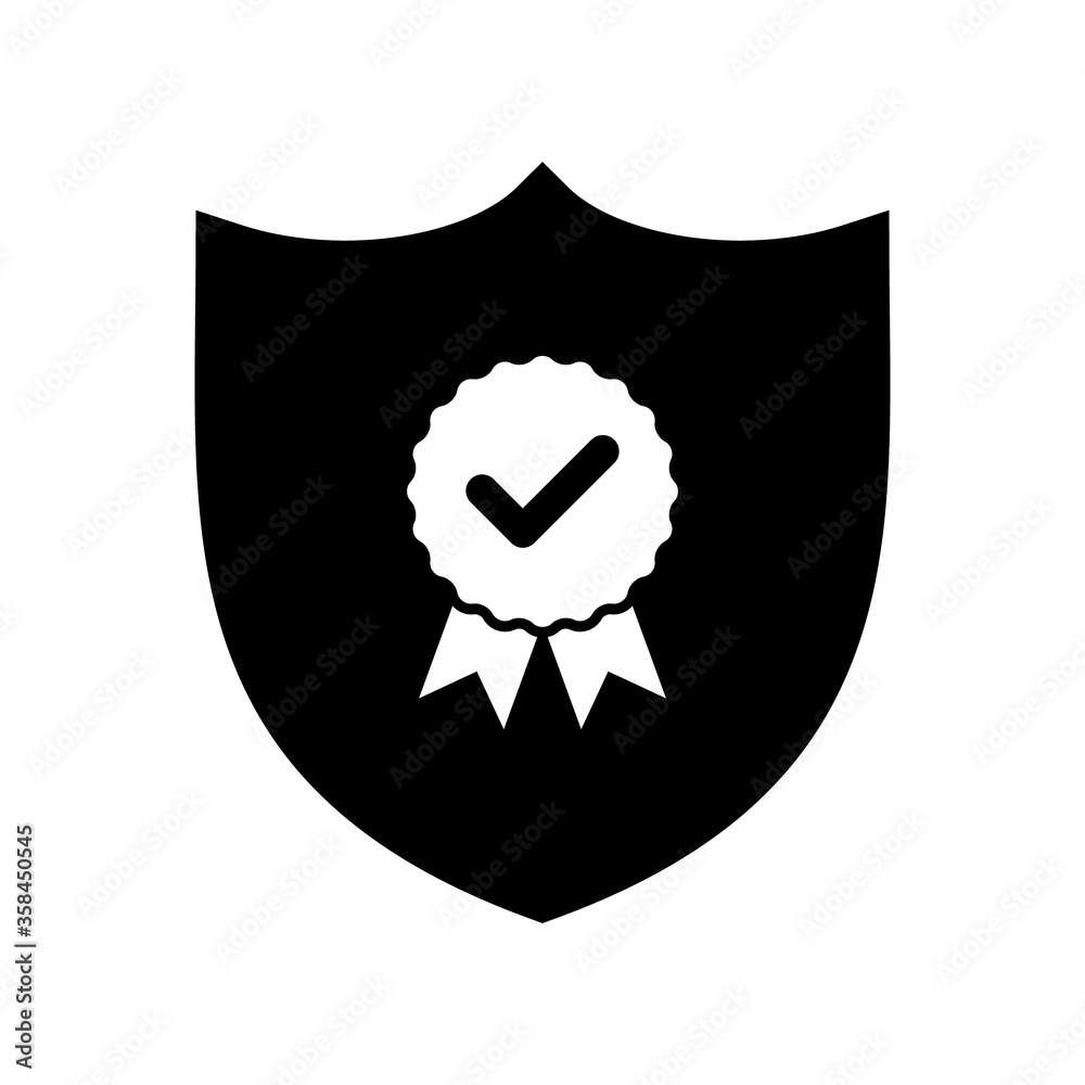 Vector Certified Protection or Shield Illustration