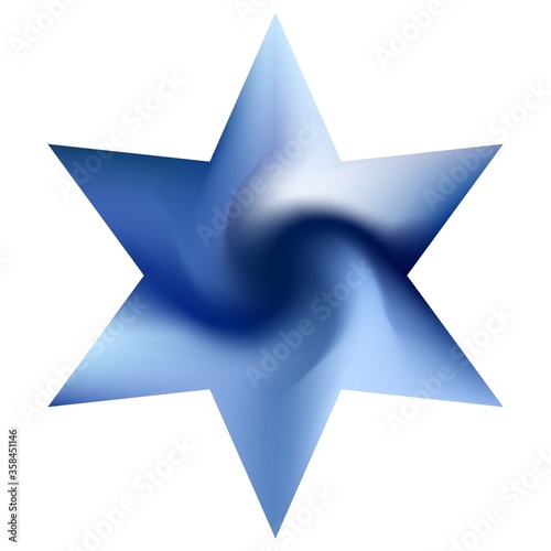 Mesh background in the form of hexagram.