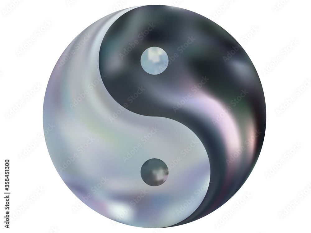 Smooth background in the form of yin yang. Smooth background in the form of yin yang.
