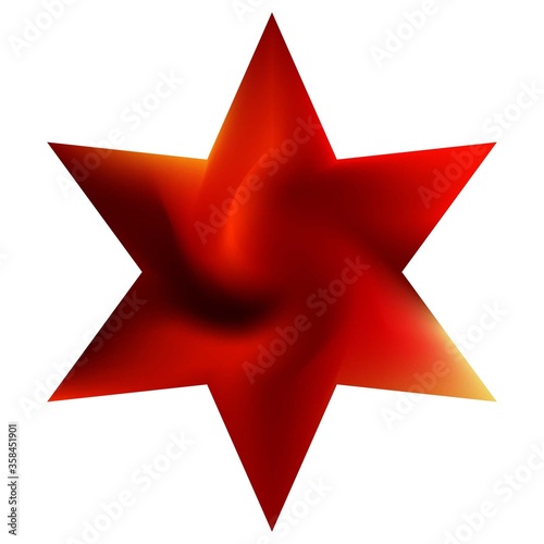 Smooth background in the form of hexagram.