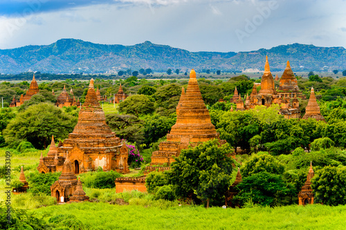 It's Beautiful of the Bagan Archaeological Zone, Burma. One of the main sites of Myanmar.
