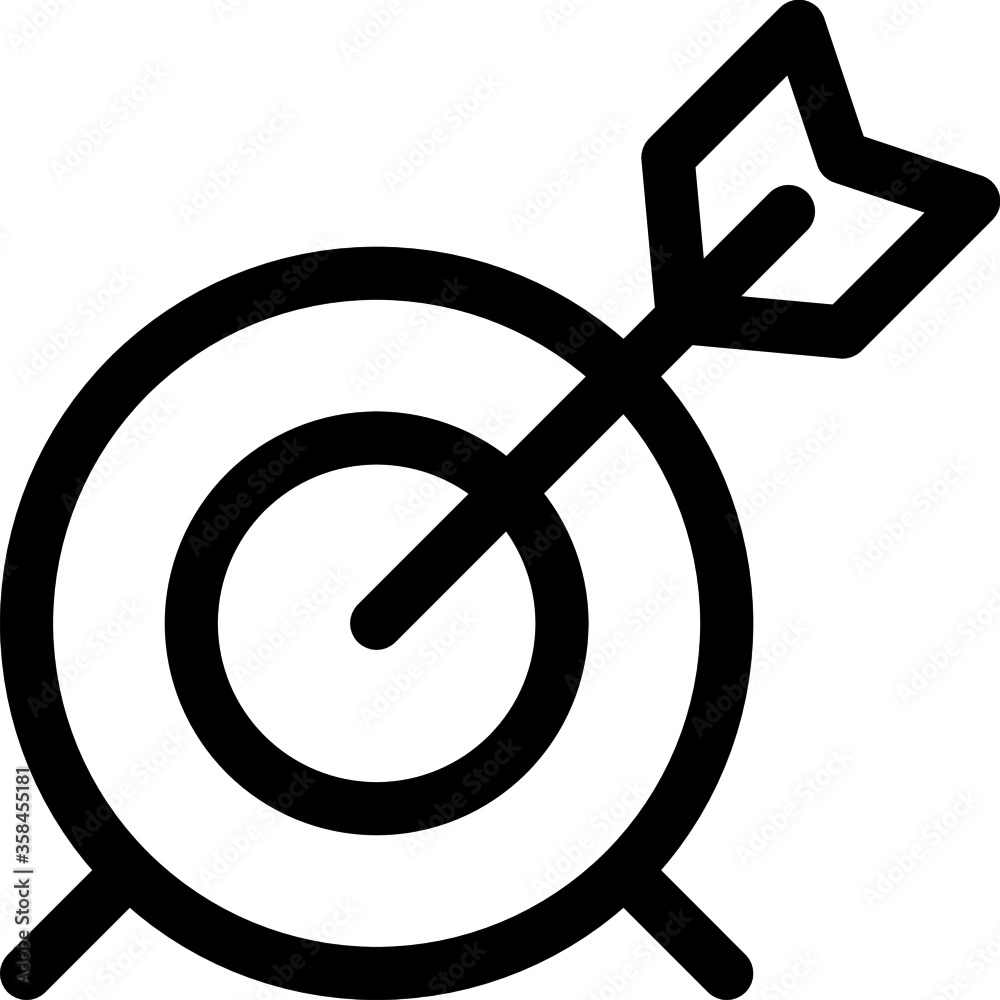 target center icon vector for web and apps