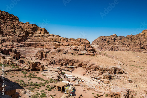 It's Rocks in Petra (Rose City), Jordan. The city of Petra was lost for over 1000 years. Now one of the Seven Wonders of the Word