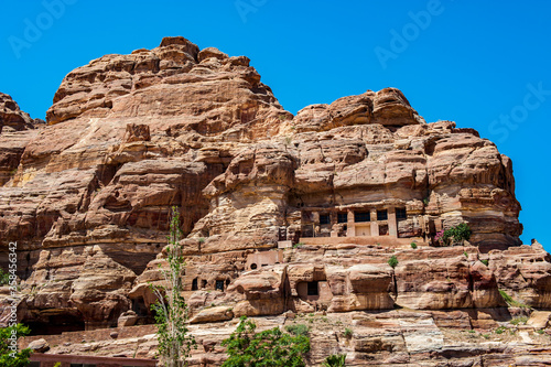 It s Canyon in Petra  Rose City   Jordan. The city of Petra was lost for over 1000 years. Now one of the Seven Wonders of the Word