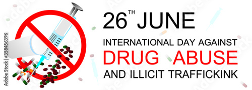 International day against drug abuse and illicit trafficking banner
